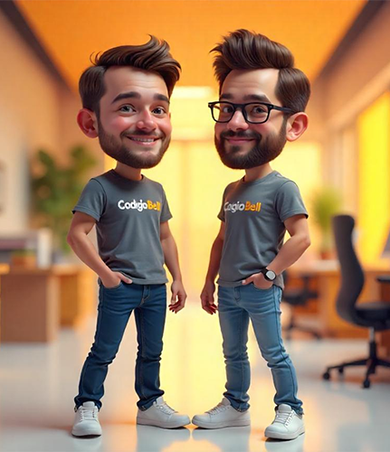 caricatura 3d de agencia de diseño en argentina